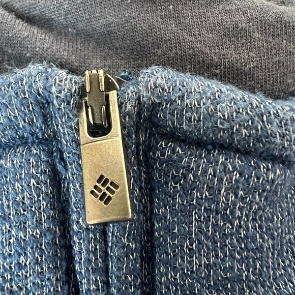 Columbia Men's Sz L Great‎ Hart Mountain III Half Zip Pullover Blue - Picture 10 of 11